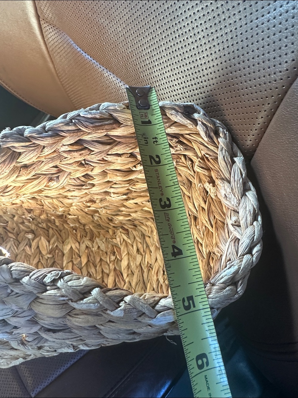 Large Handleheld Straw Tote Bag - Natural - Picture 12 of 12